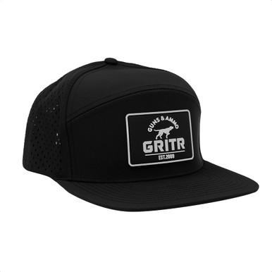 Shop GRITR One Size Casual Trucker Hat for Everyday Wear w/ Patch & Flat-Bill Visor, Black. Buy best Apparel from gritrsports.com | Reviews and Shipping options available