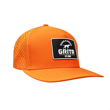Shop GRITR One Size Casual Trucker Hat for Everyday Wear w/ Patch & Pre-Curved Visor, Orange. Buy best Apparel from gritrsports.com | Reviews and Shipping options available