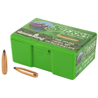 Sierra 1730 GameKing 65mm264 140 GR Spitzer Boat Tail 100Box Bullets 1730