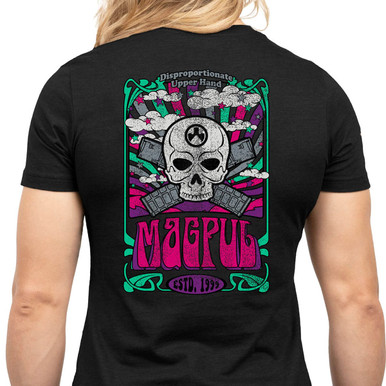 Shop MAGPUL Women's Groovy Black Cotton/Polyester Short Sleeve T-Shirt (MAG1340-001). Buy best SS Shirts from gritrsports.com | Reviews and Shipping options available
