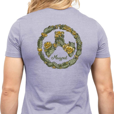 Shop MAGPUL Women's Prickly Pear Orchid Heather Cotton/Polyester Short Sleeve T-Shirt (MAG1341-530). Buy best SS Shirts from gritrsports.com | Reviews and Shipping options available