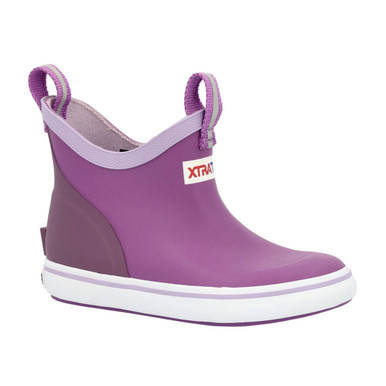 Shop XTRATUF Youth 4in Dewberry/Purple Gumdrop Ankle Deck Boot (XKAB500Y). Buy best Boots from gritrsports.com | Reviews and Shipping options available