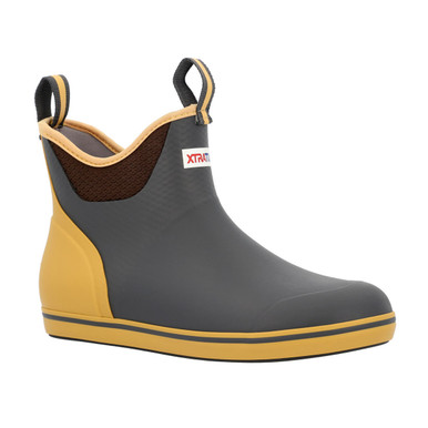 Shop XTRATUF Men's 6in Asphalt/Honey Mustard Ankle Deck Boot (XMAB003). Buy best Boots from gritrsports.com | Reviews and Shipping options available