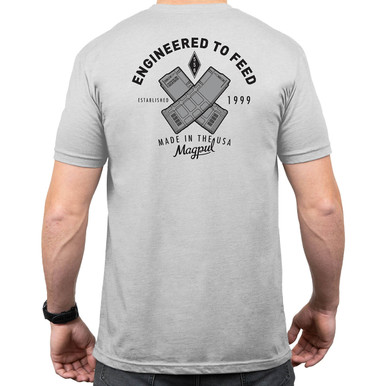 Shop MAGPUL Men's Engineered to Feed Stone Gray Heather Cotton/Polyester Short Sleeve T-Shirt (MAG1280-041). Buy best SS Shirts from gritrsports.com | Reviews and Shipping options available