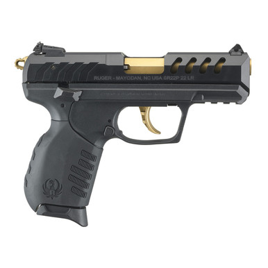 Shop RUGER SR22 22LR 3.5in 10rd Black/Gold Semi-Automatic Pistol (3654). Buy best Pistols from gritrsports.com | Reviews and Shipping options available