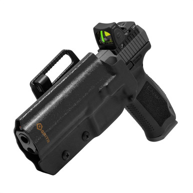 Shop GRITR OWB Kydex Left Hand Pistol Holster Fits Canik TP9/METE/RIVAL Series. Buy best Holsters from gritrsports.com | Reviews and Shipping options available