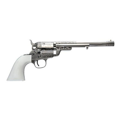 Shop CIMARRON Richards-Mason 1851 .38 Special 7.5in 6rd Ivory Grip WBH Engraving Nickel Conversion Revolver (CA925N00G13WBH). Buy best Revolvers from gritrsports.com | Reviews and Shipping options available