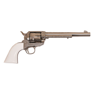 Shop CIMARRON Frontier .45LC 7.5in Pre-War Nickel Laser Engraving Poly Ivory Grip Revolver (PP415LNI). Buy best Revolvers from gritrsports.com | Reviews and Shipping options available