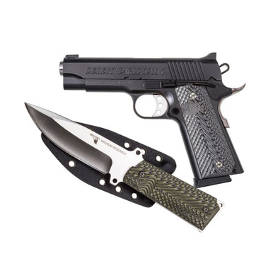 Shop MAGNUM RESEARCH Desert Eagle 1911 C .45 ACP 4.33in 8rd Semi-Automatic Pistol with Knife (DE1911C-K). Buy best Pistols from gritrsports.com | Reviews and Shipping options available