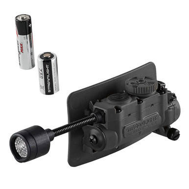 Shop STREAMLIGHT Sidewinder Stalk Mailer Pack Black Helmet Light with Helmet Clip, ARC Rail Mount and Assembly, CR123A, AA Alkaline Battery (14311). Buy best Helmet Lights from gritrsports.com | Reviews and Shipping options available