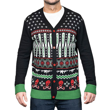 Shop MAGPUL Ugly Christmas Black with Custom Knit Graphics Sweater (MAG1198-969). Buy best Cardigans from gritrsports.com | Reviews and Shipping options available