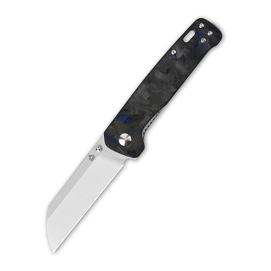 Shop QSP Penguin Copper Washer Satin Blade Blue Shredded CF G10 Pocket Knife (QS130-TBL-Penguin). Buy best Folding Knives from gritrsports.com | Reviews and Shipping options available