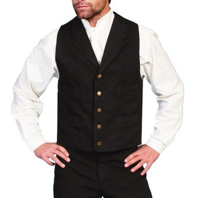 Shop SCULLY Mens Lined Button Cotton Canvas Vest. Buy best Vests from gritrsports.com | Reviews and Shipping options available