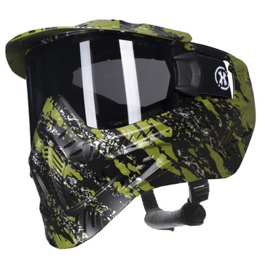 Shop HK ARMY HSTL Fracture Black/Olive Paintball Mask with Smoke Thermal Lens (77100006). Buy best Paintball Masks from gritrsports.com | Reviews and Shipping options available
