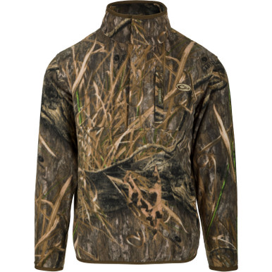 Shop DRAKE Men's MST Camo Camp Habitat Fleece 1/4 Placket Pullover (DW1180-022). Buy best Pullovers from gritrsports.com | Reviews and Shipping options available