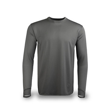 Shop EBERLESTOCK Men's Cascade Performance Gunmetal Long Sleeve Shirt (CLT). Buy best LS Shirts from gritrsports.com | Reviews and Shipping options available