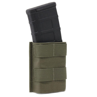 Shop ESSTAC Single 5.56 Ranger Green Midlength KYWI Pouch w/ Webbing (556.S.M-2xFLM-RG). Buy best Mag Pouches from gritrsports.com | Reviews and Shipping options available