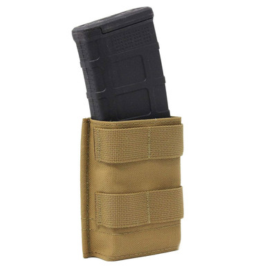 Shop ESSTAC Single 5.56 Coyote Brown Midlength KYWI Pouch w/ Webbing (556.S.M-COY). Buy best Mag Pouches from gritrsports.com | Reviews and Shipping options available