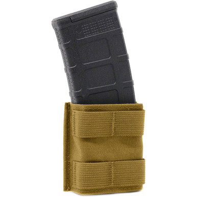 Shop ESSTAC Single 5.56 Shorty KYWI 2x Fight Light Malice Coyote Brown Mag Pouch w/ Webbing (556.S.S-2xFLM-COY). Buy best Mag Pouches from gritrsports.com | Reviews and Shipping options available