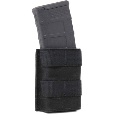 Shop ESSTAC Single 5.56 Midlength KYWI 2x Fight Light Malice Black Pouch with Webbing (556.S.M-2xFLM-BLK). Buy best Mag Pouches from gritrsports.com | Reviews and Shipping options available