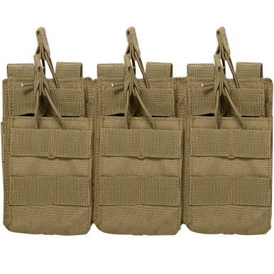 Shop ROTHCO MOLLE Open Top Coyote Brown Six Rifle Mag Pouch (41007). Buy best Mag Pouches from gritrsports.com | Reviews and Shipping options available