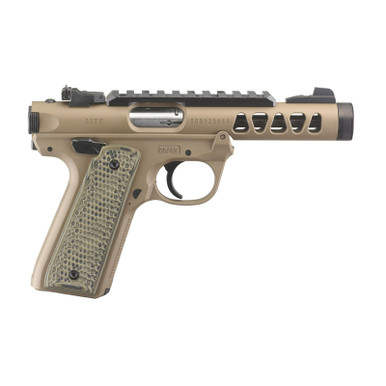 Shop RUGER Mark IV 22/45 Lite 22LR 4.4in Threaded 10rd Flat Dark Earth Pistol (43920). Buy best Pistols from gritrsports.com | Reviews and Shipping options available