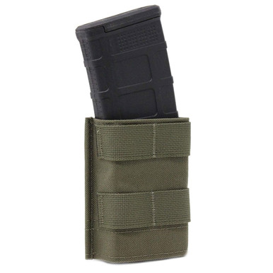 Shop ESSTAC Single 5.56 Ranger Green Midlength KYWI Pouch with Webbing (556.S.M-RG). Buy best Mag Pouches from gritrsports.com | Reviews and Shipping options available