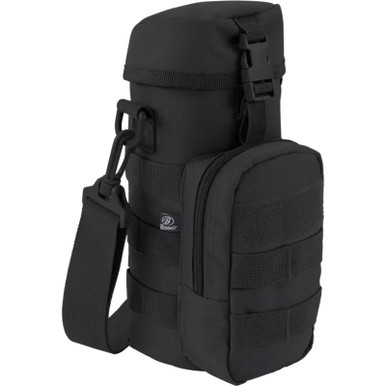 Shop BRANDIT INDIVIDUAL WEAR Black Molle Bottle Holder with Shoulder Strap (8041-11002-OS). Buy best Bottle Holders from gritrsports.com | Reviews and Shipping options available