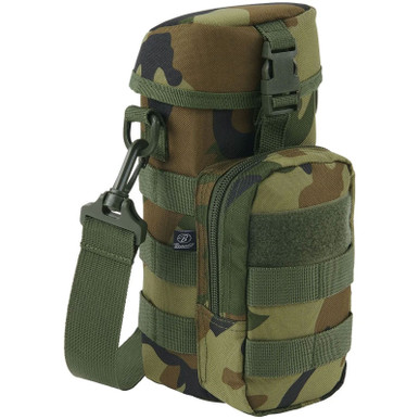 Shop BRANDIT INDIVIDUAL WEAR Woodland Molle Bottle Holder with Shoulder Strap (8041-15010-OS). Buy best Bottle Holders from gritrsports.com | Reviews and Shipping options available