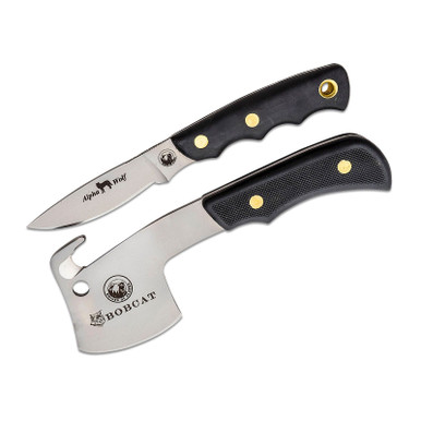 Shop KNIVES OF ALASKA Bobcat D2 Mini-Hatchet/Alpha Wolf Combo Set (00970FG). Buy best Fixed Knives from gritrsports.com | Reviews and Shipping options available