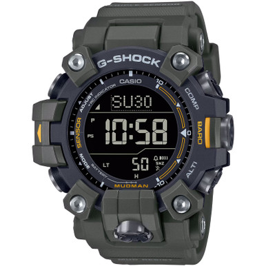 Shop CASIO G-Shock Tactical Solar Powered Mudman Green Digital Watches w/ Digital Compass (GW-9500-3CR). Buy best Watches from gritrsports.com | Reviews and Shipping options available