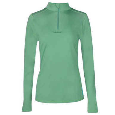 Shop HOT CHILLYS Women's Micro-Elite Chamois Forest Green Zip-T (HC9730-466). Buy best LS Shirts from gritrsports.com | Reviews and Shipping options available