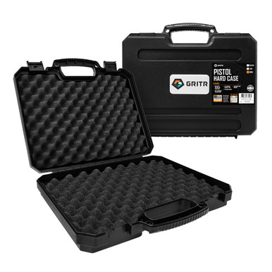 Shop GRITR TSA Approved Hard Pistol Case w/ Foam Padding, Black. Buy best Cases from gritrsports.com | Reviews and Shipping options available
