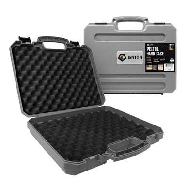 Shop GRITR TSA Approved Hard Pistol Case w/ Foam Padding, Gray. Buy best Cases from gritrsports.com | Reviews and Shipping options available