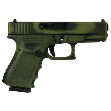 Shop GLOCK 19 Gen 3 Custom 9mm Luger 4.01in 15rd Bazooka Green Distressed Semi-Auto Pistol (PI1950203 MODBGD). Buy best Pistols from gritrsports.com | Reviews and Shipping options available