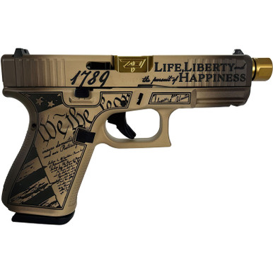 Shop GLOCK 19 Gen 5 9mm 4.6in 3x15rd Custom Constitution Model Semi-Auto Pistol (PA195S203 MODCS). Buy best Pistols from gritrsports.com | Reviews and Shipping options available