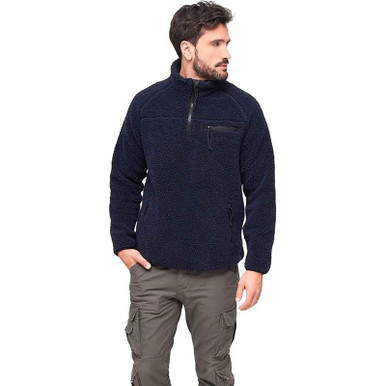 Shop BRANDIT INDIVIDUAL WEAR Men's Fleece Quarter Zip Navy Jacket (5022-14008). Buy best Jackets from gritrsports.com | Reviews and Shipping options available