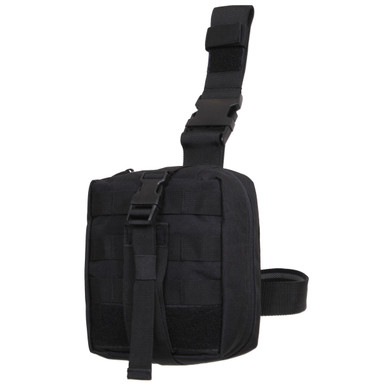 Shop ROTHCO Drop Leg Black Medical Pouch (20755). Buy best Pouches from gritrsports.com | Reviews and Shipping options available
