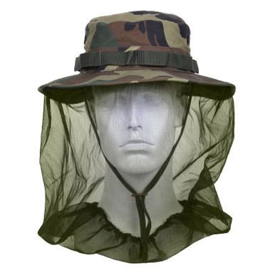 Shop ROTHCO Woodland Camo Boonie Hat w/ Mosquito Netting (5833). Buy best Hats from gritrsports.com | Reviews and Shipping options available