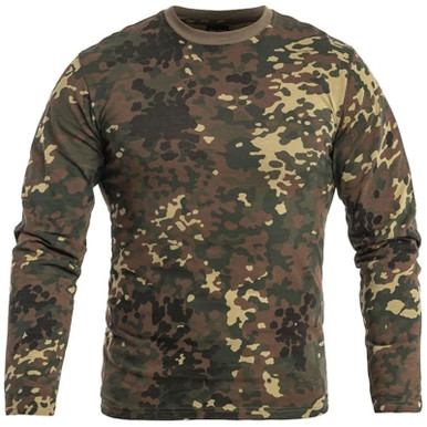 Shop MIL-TEC Men's Flecktarn Camo Long Sleeve T-Shirt (11065021). Buy best LS Shirts from gritrsports.com | Reviews and Shipping options available
