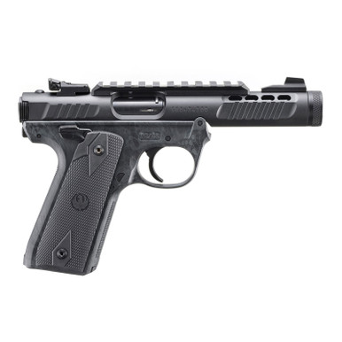 Shop RUGER Mark IV 22/45 Lite 22LR 4.4in 2x 10rd Mags Kryptek Typhon Camo/Black Anodized Rimfire Pistol (43958). Buy best Pistols from gritrsports.com | Reviews and Shipping options available