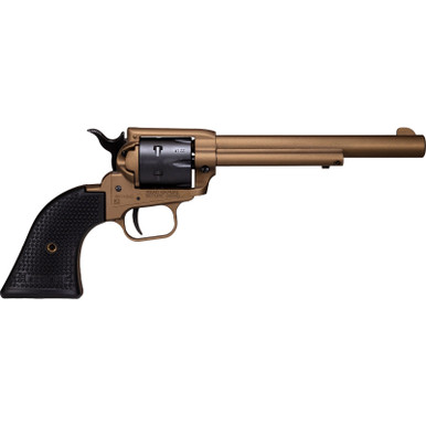 Shop HERITAGE MANUFACTURING Rough Rider Steel .22LR 6.5in 6rd Burnt Bronze/Satin Black Revolver (SRR22A6). Buy best Revolvers from gritrsports.com | Reviews and Shipping options available