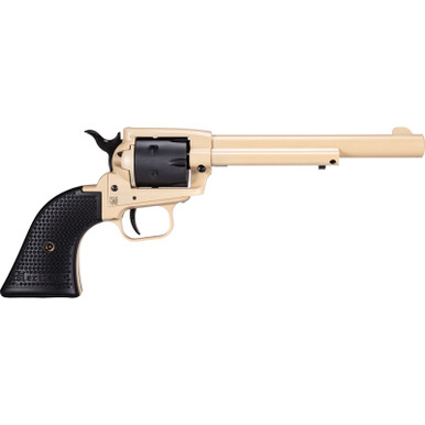 Shop HERITAGE MANUFACTURING Rough Rider Steel .22LR 6.5in 6rd Satin Black/Sabre Sand Revolver (SRR22V6). Buy best Revolvers from gritrsports.com | Reviews and Shipping options available