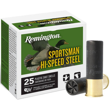 Shop REMINGTON Sportsman Hi-Speed Steel Loads 12ga 3in 1-1/4oz BB Shot 25rd Shotgun Ammo (20987). Buy best Shotgun Ammo from gritrsports.com | Reviews and Shipping options available
