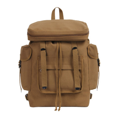 Shop ROTHCO Canvas European Style Coyote Brown Rucksack (2383). Buy best Backpacks from gritrsports.com | Reviews and Shipping options available