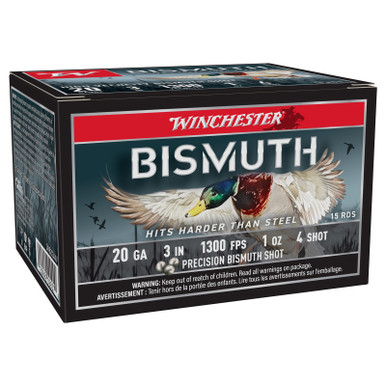 Shop WINCHESTER AMMO 20Ga 3in 15rd #4 Bismuth 1oz Shotshells (SWB2034XV). Buy best Shotgun Shells from gritrsports.com | Reviews and Shipping options available