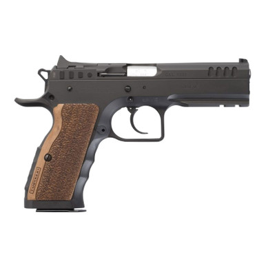 Shop TANFOGLIO Defiant Stock I 9mm 4.5in 17rd Double/Single Action Pistol (TF-STOCKI-9). Buy best Pistols from gritrsports.com | Reviews and Shipping options available