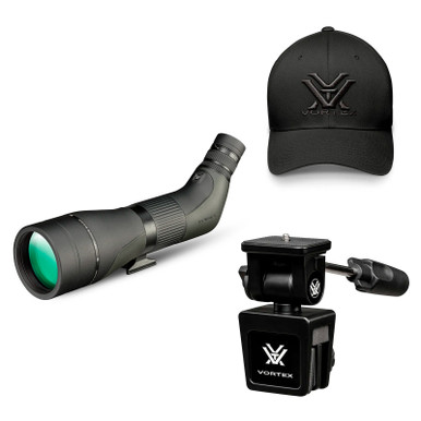 Shop VORTEX Crossfire HD 20-60x80 Angled Spotting Scope w/ Car Window Mount & Men's Flexfit Cap (80A+CWM+Hat). Buy best Spotting Scopes from gritrsports.com | Reviews and Shipping options available
