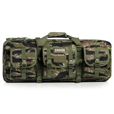 Shop SAVIOR EQUIPMENT Camo American Classic Shorty 32in Long 1000D Tiger Stripe Double Rifle Bag (RB-3212DG-V1-TIGR). Buy best Bags from gritrsports.com | Reviews and Shipping options available