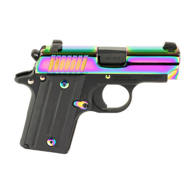Shop SIG SAUER P238 Micro-Compact 380 ACP 2.7in 6rd Siglite Sights Rainbow Titanium SA Pistol (238-380-RBT2). Buy best Pistols from gritrsports.com | Reviews and Shipping options available